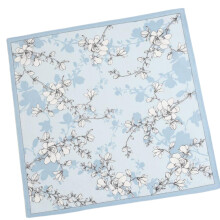 Lady Square Handkerchief Cotton Flower Women Child Print Face-A