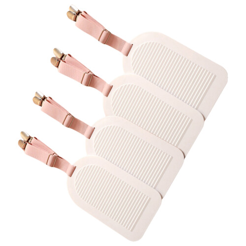 Adjustable Bed Sheet Straps Holders With Pressure-Pink 4 packs