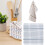 Thickened Cotton Towel with Weave Texture Kitchen Wipes-Blue A 3
