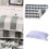 Housses de serviettes d'oreiller en coton-Nuage bleu A 3