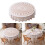 Fabric Round Table Square Table Bedside Table Desk-Hook flower 3