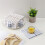 Thickened Cotton Towel with Weave Texture Kitchen Wipes-Blue A 5