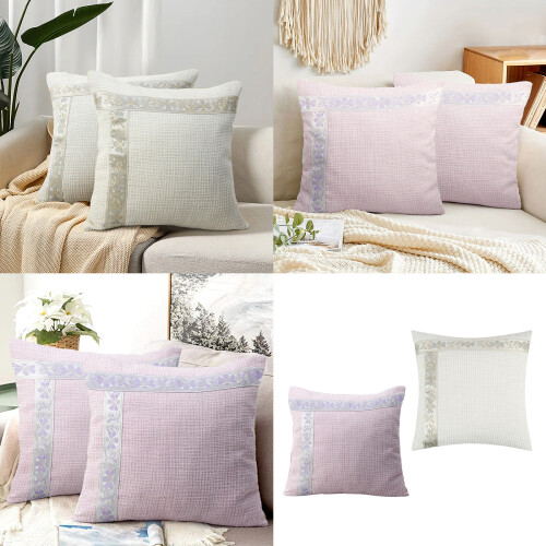 Housses de coussin, taie d'oreiller décorative douce, pour-Rose 2