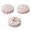 Fabric Round Table Square Table Bedside Table Desk-Hook flower 2