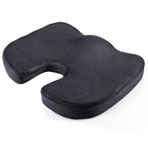 Gels Memory Foam UShaped Cushions-Black Mesh non slip memory
