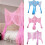 Square Mosquitoes Net Girls Room Decorations-White 3