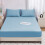 Protège-matelas imperméable, housse de literie avec-Bleu gris 7