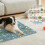 Ice Silk Cooling Mat Keep Pet Cool Pad Blanket-Cat Park Grey C 4