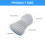 Adjustable Memory Foam Lumbar Pillow for Desk Chair-Light Grey 3