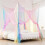 Square Mosquitoes Net Girls Room Decorations-White 4