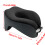Memory Foam Ergonomic Pillow Sleep Pillows For-Black dark gray 4