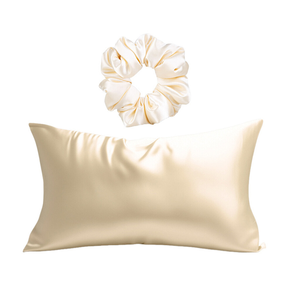 Comfortable Satins Pillowcases Soft Fabric For Hair-champagne