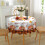Elegant 150cm Round Tablecloth with Autumn Theme for-Pattern 1 6