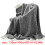 Warm Knitted Blanket Winter Autumn Blankets Double Side-Beigea 4