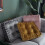 Square Thickened Cushion In Optional Color For Home-Purple red 5