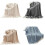 Warm Knitted Blanket Winter Autumn Blankets Double Side-Beigea 2