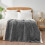 Warm Knitted Blanket Winter Autumn Blankets Double Side-Beigea 7