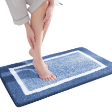 Absorbent Microfiber Floor Rug for Wet Area-Sea blue 40cmx60cm