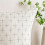 Housse de coussin élégante en coton et lin, taie-Blanc 5