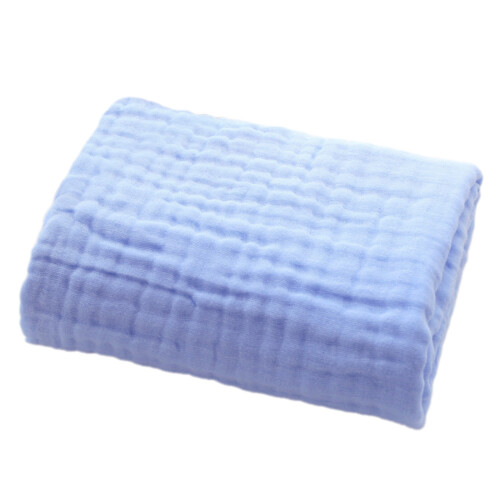 Serviette de bain en coton doux et soyeux pour bébé,-Bleu