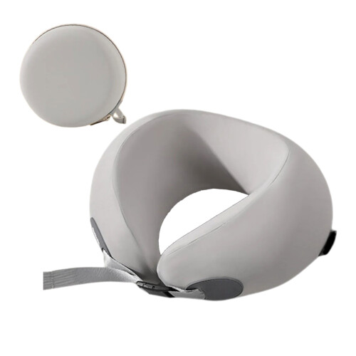 Oreiller cervical en forme de U en-Boîte de rangement grise