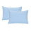 Lot de 2 taies d'oreiller en microfibre douce, housse de-Bleu 1