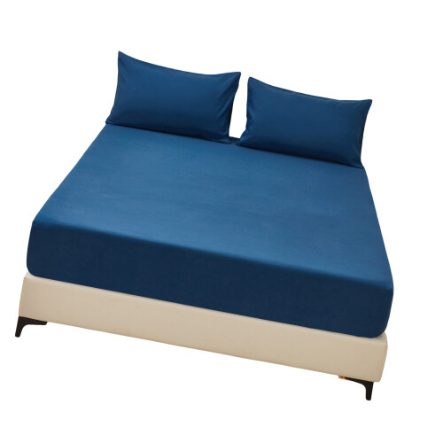 Protège-matelas imperméable, housse de literie avec-Bleu gris