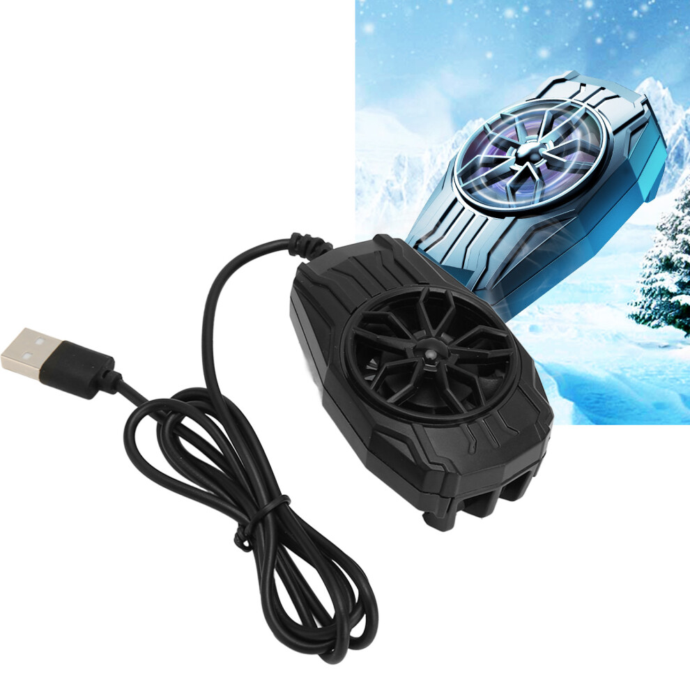 Mini Phone Cooler Fan Portable Super Silent Mobile Phone Radiator Cooler Black 8411370973337