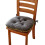 Coussin de siège coussin de chaise coussin de chaise-Gris foncé 1