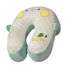 Forme relaxante d'oreiller de cou de mousses de mémoire-Vert