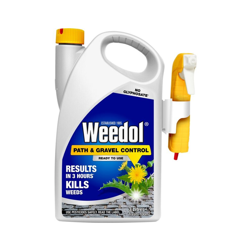 Weedol Path & Gravel Weedkiller With Manual Sprayer, Ready To Use, 3L