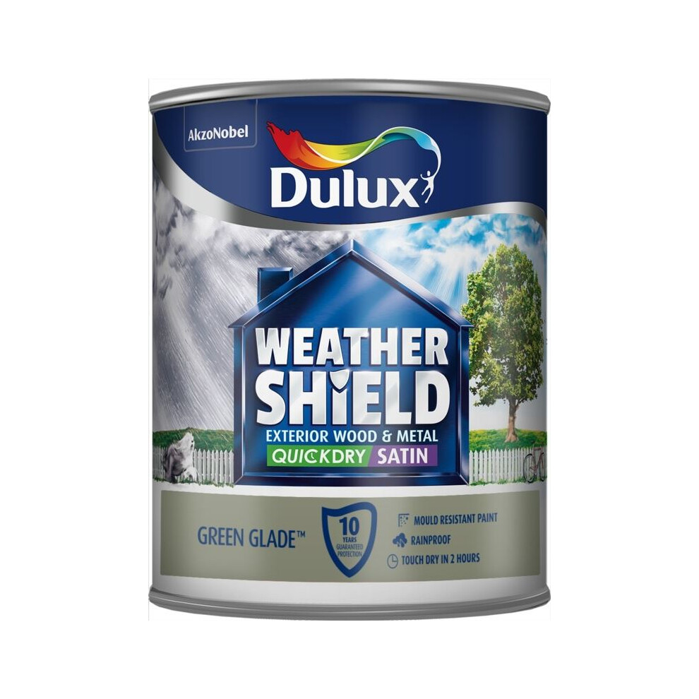 Dulux Weathershield Exterior Satin Glade 750Ml Green