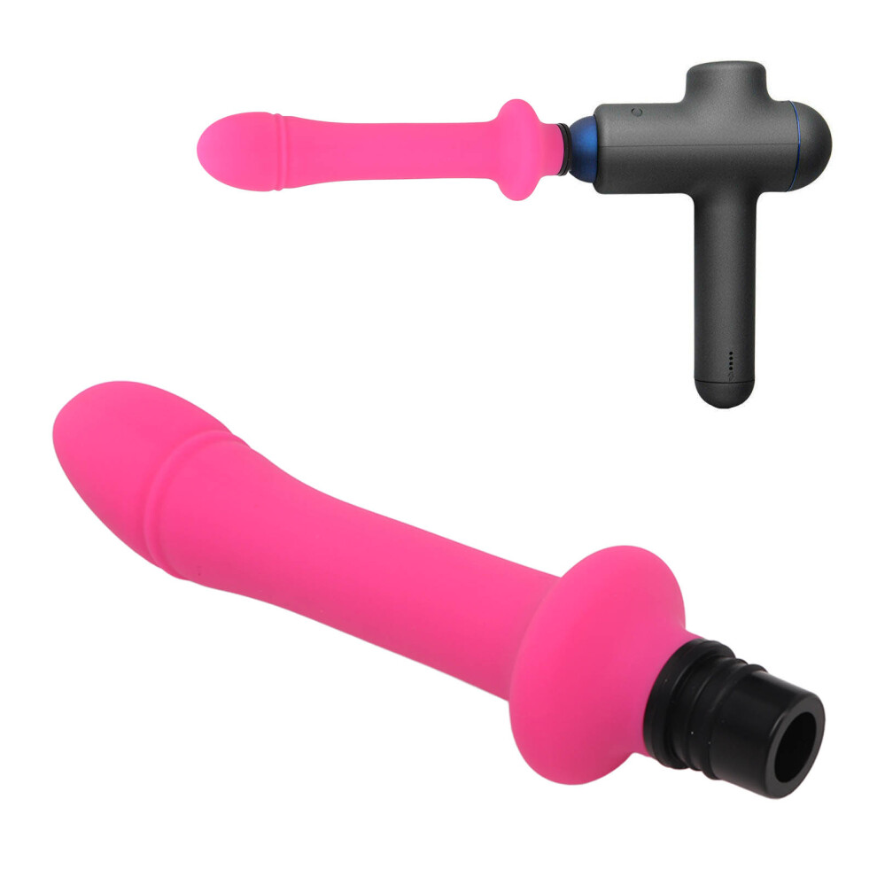 Durable Silicone Massage Replacement Head Pink 0.7~0.7in Glossy Finish