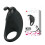 (Black) Male Vibrating Ring, Silicone Sheath, Rechargeable 1