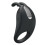 (Black) Male Vibrating Ring, Silicone Sheath, Rechargeable 2