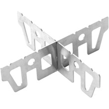 Suporte portátil para fogão de exterior, suporte cruzado resistente a altas temperaturas para equipamentos de camping, prateleira para fogão com