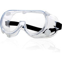 Chemical Splash Protection Safety Goggles, Impact Resistant Lens with Ventilated Design for Fresh Air Entry, Adjustable Elastic Bands for Easy Adjustm
