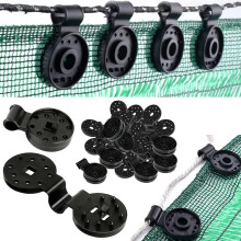 Clipes para telas de sombreamento de jardim, fixadores de alta resistência com trava e design ajustável, solução de fixação segura para toldos