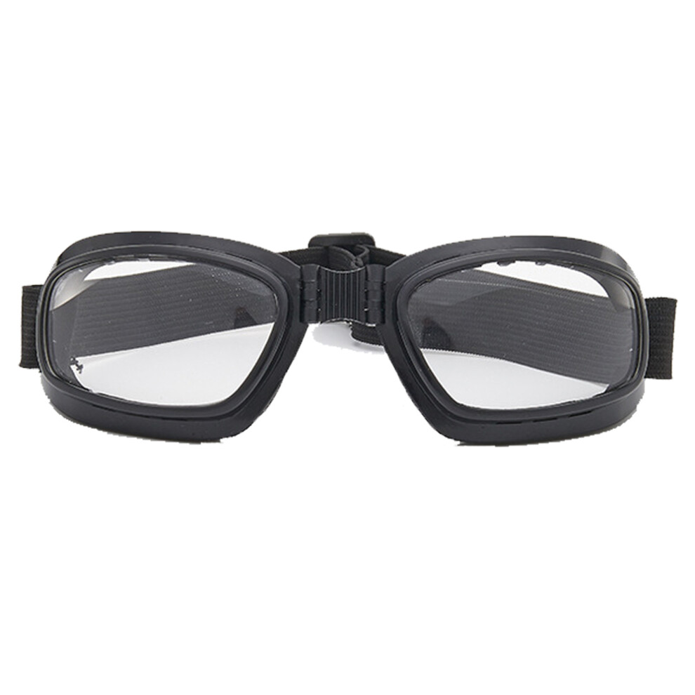 Folding Goggles Retro Motorcycle Eyewear With Uv400 Protection And Shatterproof Polycarbonate Lenses, Anti Scratch Coating Double Sided Anti Fog Coati 9093122831035