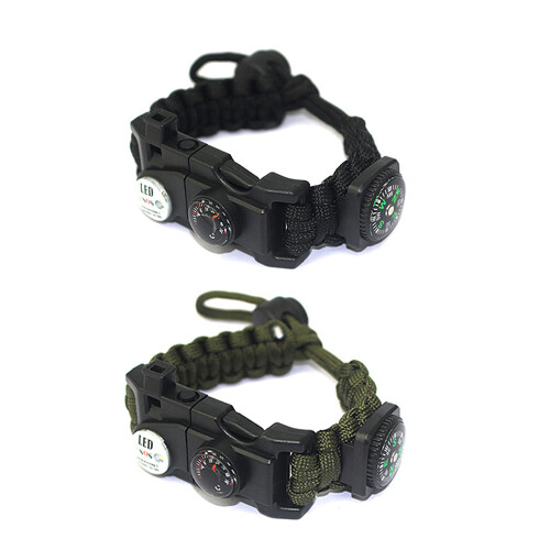Βραχιόλι Paracord επιβίωσης για εξωτερικούς χώρους, τακτικός εξοπλισμός, αναβάθμιση 1
