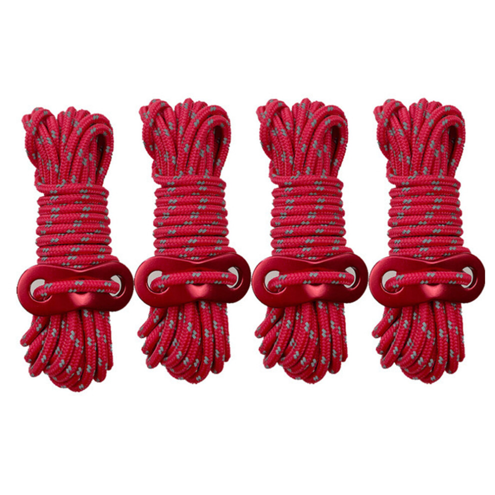 Reflective Camping Rope, Ultralight Tent Cords Perfect For Outdoor Adventures, High-Quality Nylon Material Ensures Durability And Portability For Hiki 9463374132097