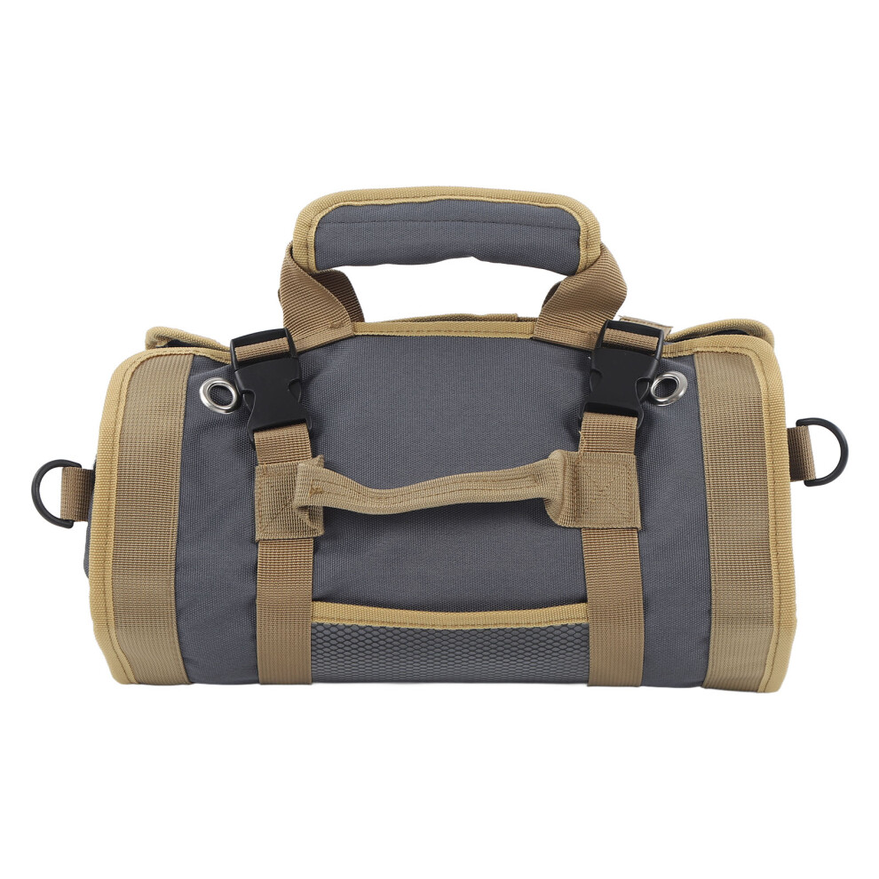 Tool Roll Up Bag Oxford Cloth Material Portable Multi Purpose Tool Storage Pouch Hanging Carrier For Electricians Plumbers Carpenters, Durable Tool Or 9463374916727