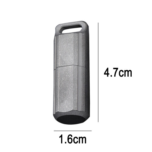Titanium EDC Pill Organizer, Waterproof Pill Container with Non-Magnetic Feature for Tablets and Pills 1