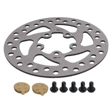 Disc Brake For Electric Scooter, Stainless Steel Disc Brake Rotor With Screws Replacement Accessories, Durable Brake Pads Heat Dissipation Braking Sys