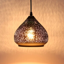 Holle kunstlamp van roestvrij staal, energiebesparende LED-kroonluchter in Scandinavische industriële stijl, hittebestendig ijzer garandeert