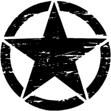 Personalização de Veículos, Estrela Militar de 5 Pontas, Adesivo para Jeep Renegade Personalizado, Material de Vinil de Alta Qualidade, Fácil de