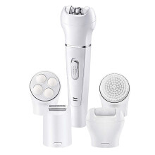 Efficiënt en veilig ontharingsapparaat, 5-in-1 multifunctioneel beautytool, reisvriendelijk, oplaadbare batterij, geschikt voor nat en droog gebruik.