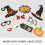 Στηρίγματα εικόνων για το Halloween, 20 τεμάχια ανά σετ ανθεκτικών αξεσουάρ από 3