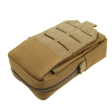Fanny Pacôme en Cuir Molle pour Téléphone Portable, Tan, Toil Oxford, Sacoche Multifonctionnelle à Taille