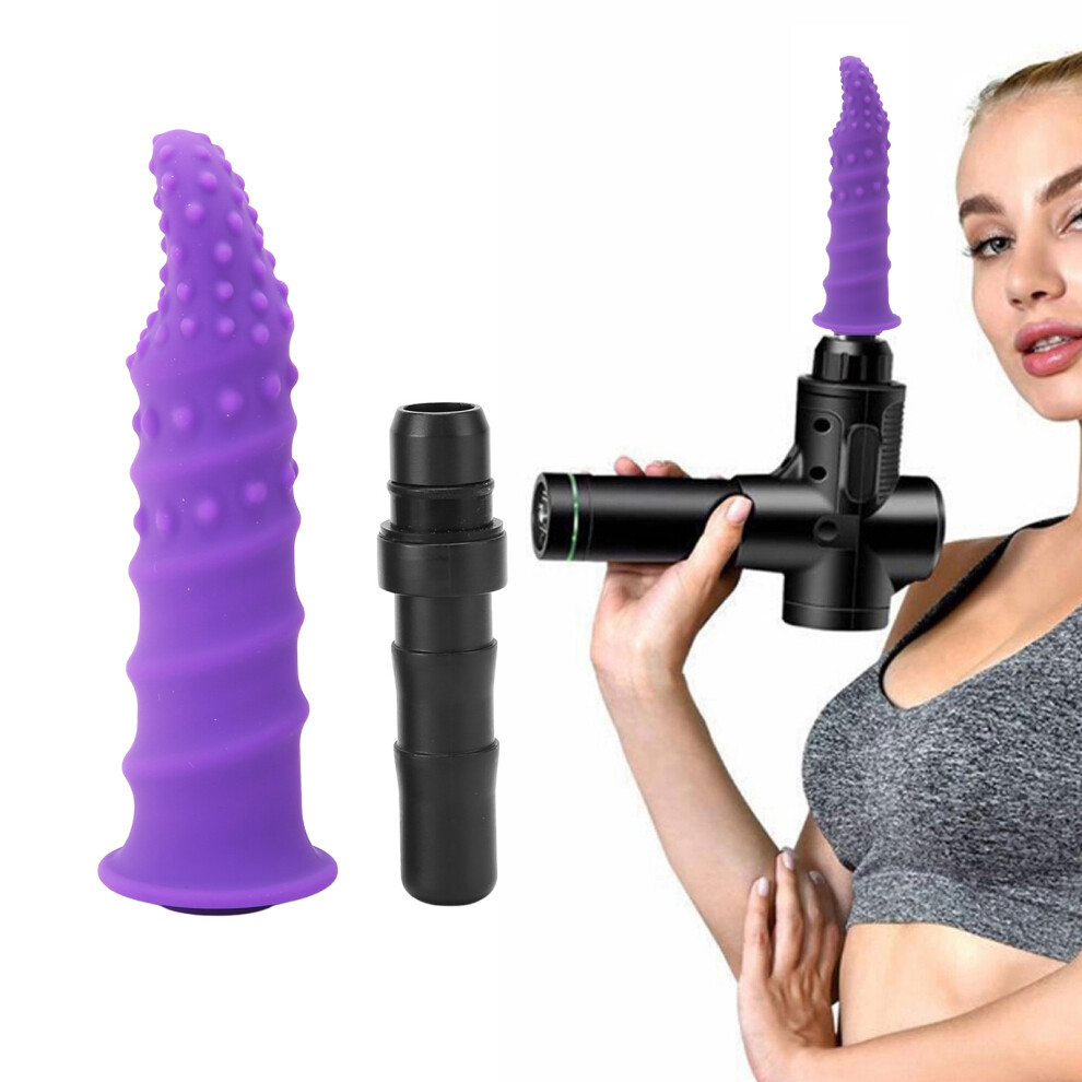 Purple Replacement Silicone Massager Head 12Mm - Promotes Circulation